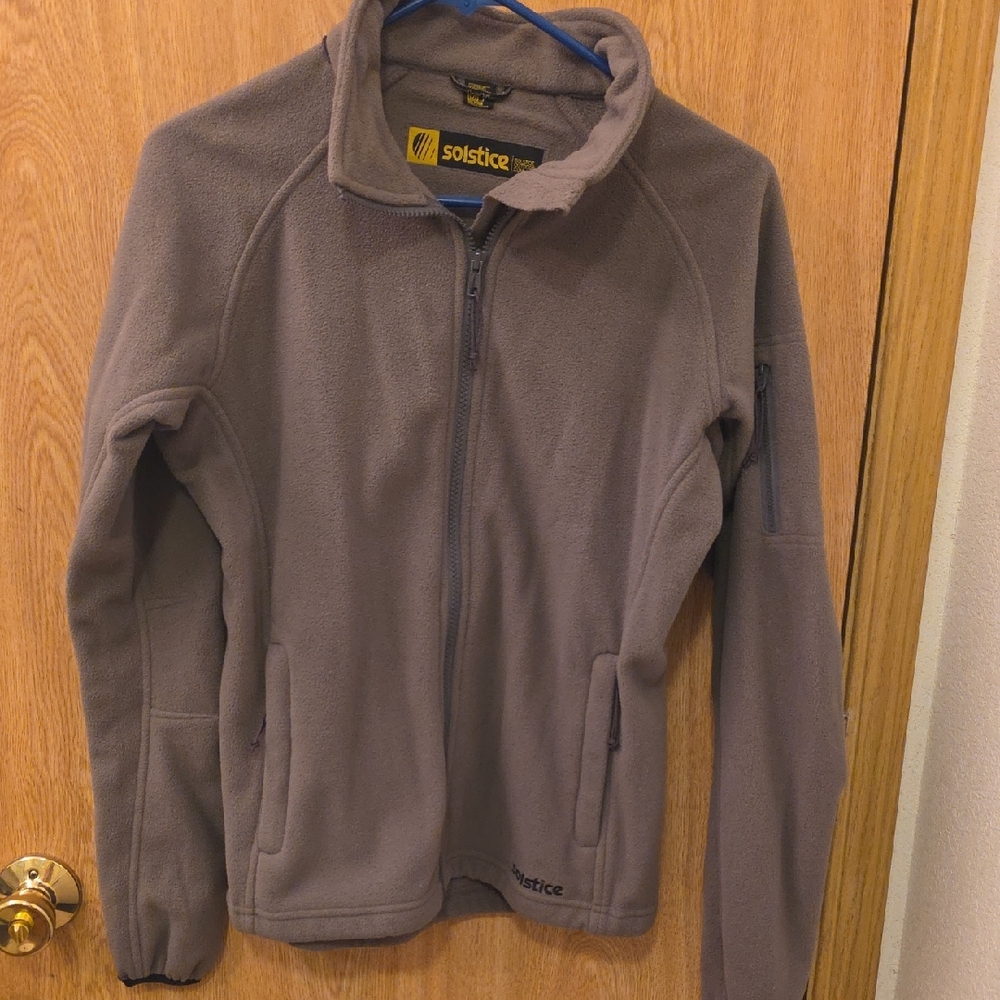 Solstice Brown Gray Fleece Jacket